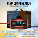 Thumbnail 4 de 10A Autobatterie-Ladegerät 12V/24V Smart Ladegerät für Auto 🔋