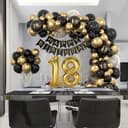 Thumbnail 1 de 18. Geburtstag Deko Set mit Ballons und Girlande 🎉