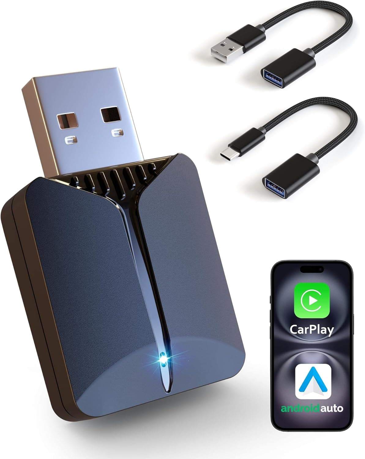 2026 Carplay Wireless Adapter – Wireless CarPlay & Android Auto 📱