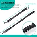 Thumbnail 2 de 2er-Set verwicklungsfreie elastische Hundeleine schwarz 🐕