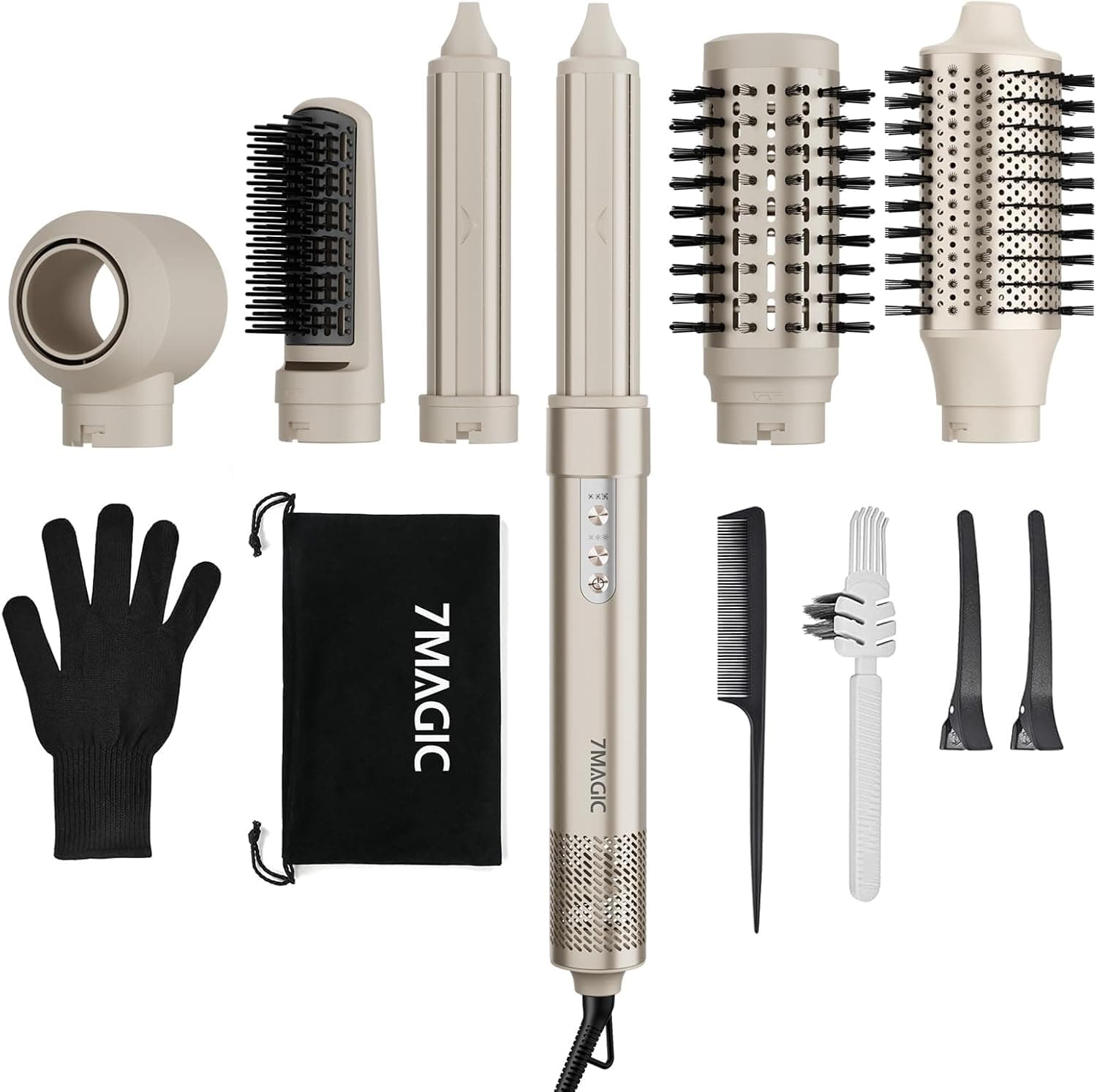 7MAGIC 6 in 1 Airstyler – Beach Wave Styler ⌚