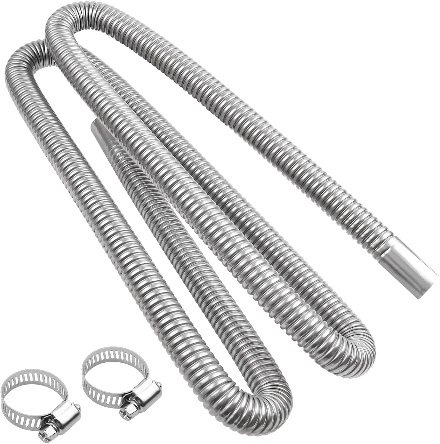 Abgasschlauch für Stromerzeuger 200 CM, JatilEr Abgasschlauch Standheizung Auspuff Edelstahl Auspuff Schalldämpfer, Auto Edelstahl Auspuffrohr mit Zwei Edelstahlklammern für Diesel Heizung
Abgasschlauch für Stromerzeuger 200 CM, Ja…