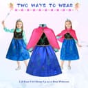 Thumbnail 3 de ACWOO Prinzessin Anna Kleid für Mädchen 🎭