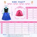 Thumbnail 5 de ACWOO Prinzessin Anna Kleid für Mädchen 🎭