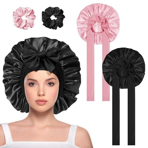 ACWOO Seidenhaube Satin Schlafmütze 2er-Pack 🧖♀️