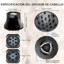 Thumbnail 5 de AISEELY Universal Haar-Diffusor 1,57–2,7" für lockiges Haar 💇♀️