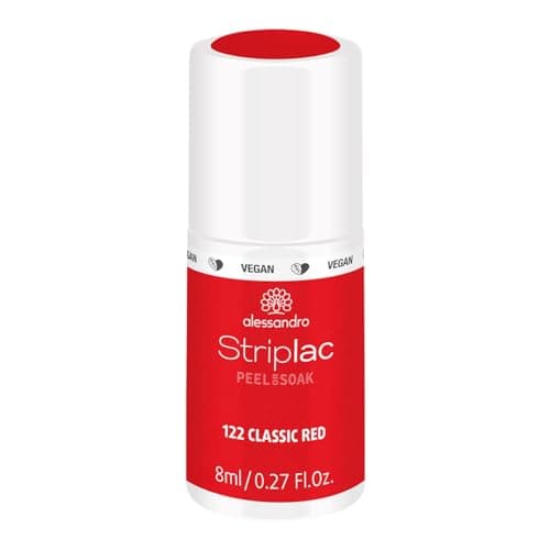 alessandro Striplac UV-Nagellack Classic Red – langanhaltend 8 ml ⌚
