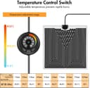Thumbnail 1 de ALLOMN Terrarium Heizmatte 28W, verstellbares Wärmekissen für Reptilien 🐢