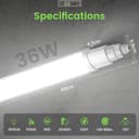 Thumbnail 1 de ALUSSO LIGHTING LED Feuchtraumleuchte 116 cm, 36W 💡