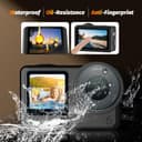 Thumbnail 3 de AMAZEAR Displayschutz für DJI Osmo Action 6 – 2er-Set Glasfolie & Objektivkappen 📷