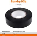 Thumbnail 3 de Amazon Basics Isolierband 1,9 cm x 18,3 m — 6er-Pack 🧰
