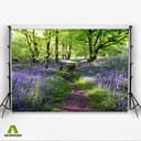 Thumbnail 2 de Aoihrraan 1,5×1 m Lavendel-Herrenhaus Hintergrund für Fotografie 📷