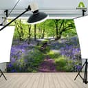 Thumbnail 3 de Aoihrraan 1,5×1 m Lavendel-Herrenhaus Hintergrund für Fotografie 📷