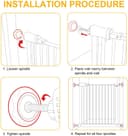 Thumbnail 5 de AOMIG Wandschutz Pads für Treppengitter 4 Stück Elefantenfüße ⌚