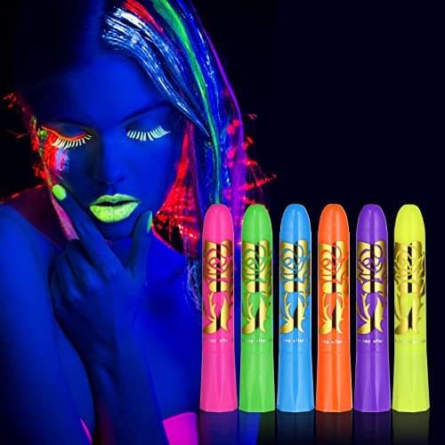 AOOWU UV Bodypainting 6 Farben Neon-Set 🎨