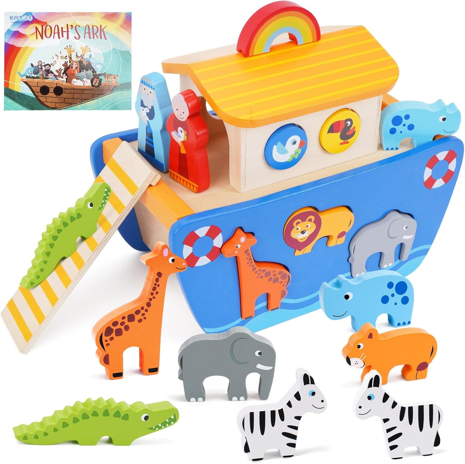 Archen Noah Holzspielzeug Montessori 1–3 Jahre 📚