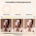 Thumbnail 1 de ATUMTEK 12" Selfie-Ringlicht mit Stativ 63" USB 📷