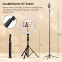 Thumbnail 3 de ATUMTEK 12" Selfie-Ringlicht mit Stativ 63" USB 📷