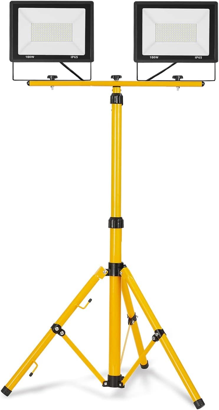 Aufun 2x100W LED Baustrahler mit Stativ 🔦