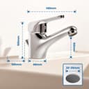 Thumbnail 5 de Auralum Einhebel-Waschtischarmatur mit Ablaufgarnitur 🚰