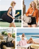 Thumbnail 3 de BAGSMART Puffer Reisetasche 24L Weekender Damen 🎒