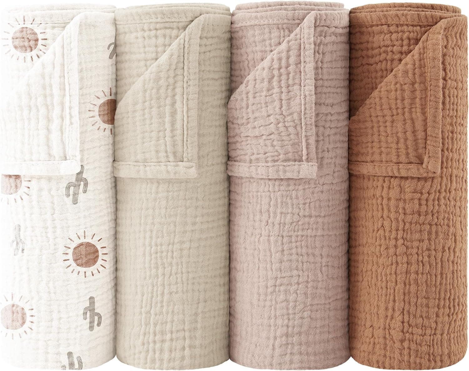 Bearmoss Moltontücher 60×60 cm, 4er Pack 🧸