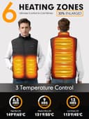 Thumbnail 3 de Beheizbare Weste mit 6 Heizzonen, 3 Stufen 🔥🧥