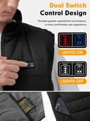 Thumbnail 5 de Beheizbare Weste mit 6 Heizzonen, 3 Stufen 🔥🧥