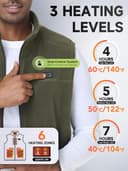 Thumbnail 2 de Beheizbare Weste mit 3 Stufen Wärme, 6 Zonen ⌚
