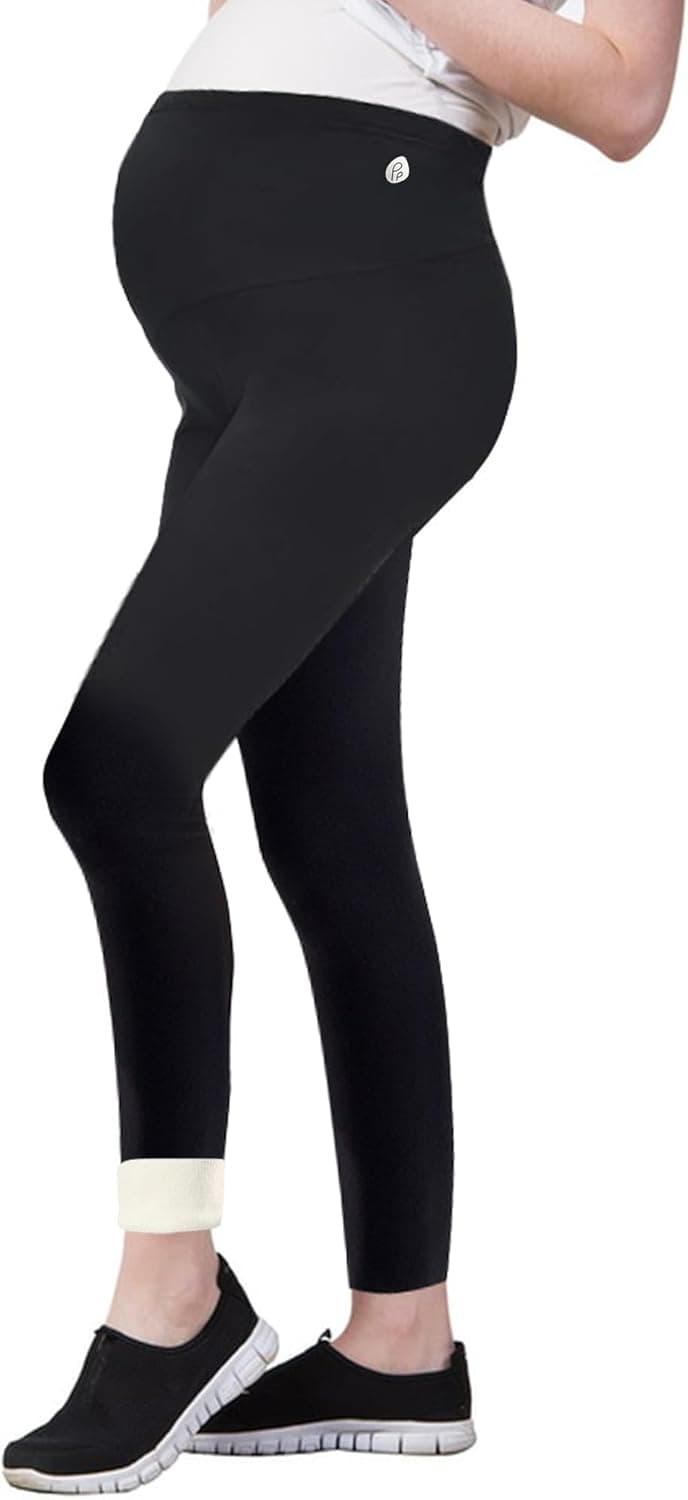 beifon Umstandsleggings Thermo High Waist mit Futter für Schwangerschaften 🧦