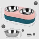 Thumbnail 1 de Belle Vous Rosa erhöhter Hundenapf 2×350 ml 🐶