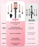 Thumbnail 5 de BESTOPE PRO Lockenstab 5‑in‑1 Set, 3 Fässer 🎀