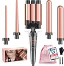 Thumbnail principal de BESTOPE PRO Lockenstab Set 5‑in‑1 mit 3 Keramikfässern und Handschuh 🎀