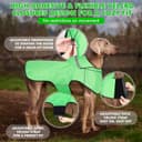Thumbnail 5 de BiPawTi Hunderegenmantel L Mint – wasserdicht und reflektierend 🐶