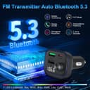 Thumbnail 2 de Bluetooth Adapter Auto FM Transmitter PD 36W QC3.0 18W Schnelles Autoladegerät KFZ Bluetooth 5.3 HiFi Sound Musik-Player Radio Zigarettenanzünder USB C Freisprechanlage Unterstützt BT U-Disc
Bluetooth Adapter Auto FM Transmitter PD 36W QC3.…