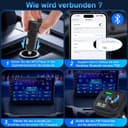 Thumbnail 6 de Bluetooth Adapter Auto FM Transmitter PD 36W QC3.0 18W Schnelles Autoladegerät KFZ Bluetooth 5.3 HiFi Sound Musik-Player Radio Zigarettenanzünder USB C Freisprechanlage Unterstützt BT U-Disc
Bluetooth Adapter Auto FM Transmitter PD 36W QC3.…
