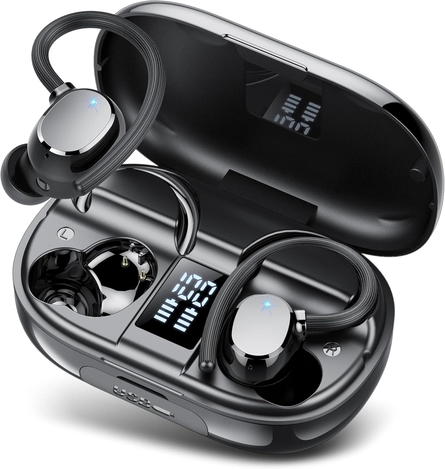 Bluetooth Kopfhörer Sport 2025 In-Ear, 128 Std Spielzeit 🎧