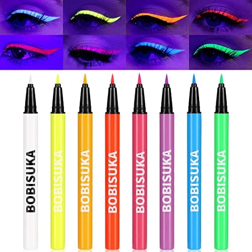 BOBISUKA UV Eyeliner Set 8 Farben wasserfester Eyeliner 🎨