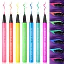 Thumbnail principal de BOBISUKA UV Glitter Eyeliner Set 7 Farben Neon 📷