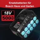 Thumbnail 1 de Bosch 18V Ersatzakku 5000mAh für Gartenwerkzeuge 🔋
