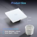 Thumbnail 3 de BSEED Smart Touch Lichtschalter 1 Fach Weiß 💡