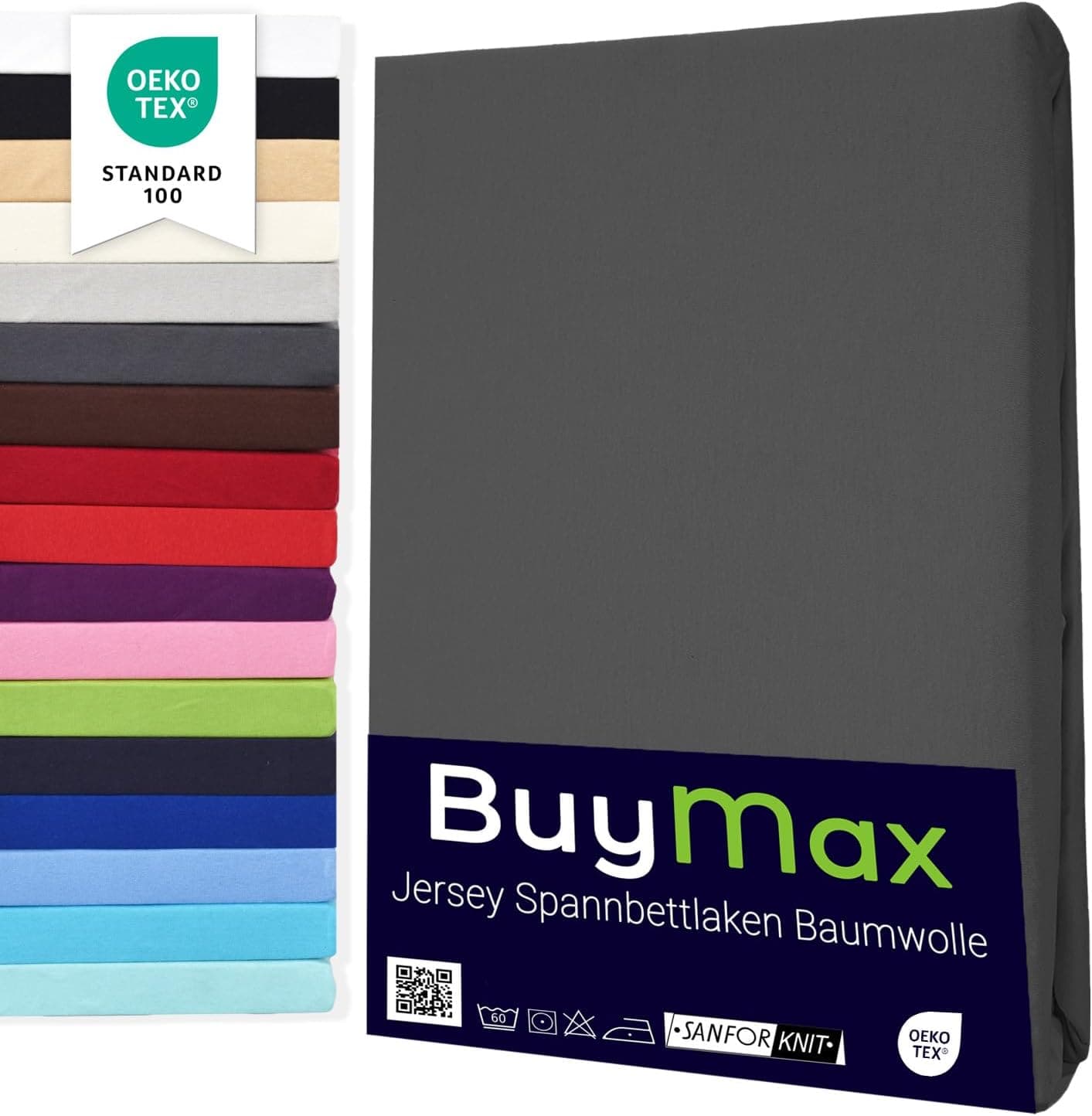Buymax Spannbettlaken 140×200 cm Doppelpack Jersey 🛏️