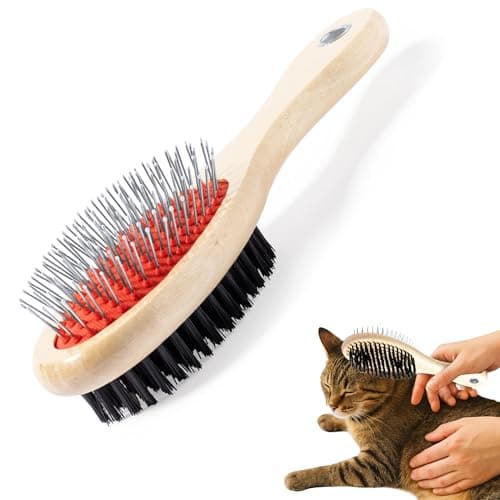 CABBRIX Holz-Fellpflegebürste für Hunde und Katzen 🐶