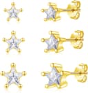 Thumbnail 1 de Cangall Ohrstecker Silber 925 Klein – Stern Ohrstecker Set 3 Paare ⌚