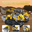Thumbnail 2 de Charmofun 2in1 Techink Bagger Bulldozer Klemmbausteine 399 Teile 📷