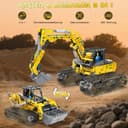 Thumbnail 3 de Charmofun 2in1 Techink Bagger Bulldozer Klemmbausteine 399 Teile 📷