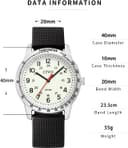 Thumbnail 6 de CIVO Militär Uhr Schwarz Analoguhr wasserdicht ⌚