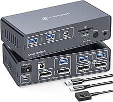 CMSTEDCD KVM Docking Station 4K120Hz Displayport USB C ⌚