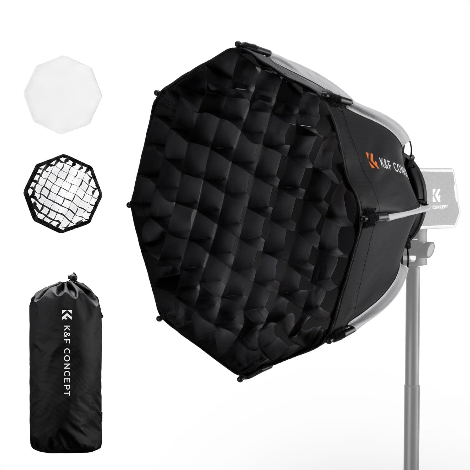 K&F CONCEPT 40cm Mini-Parabol-Softbox für COB-Videolicht 📷