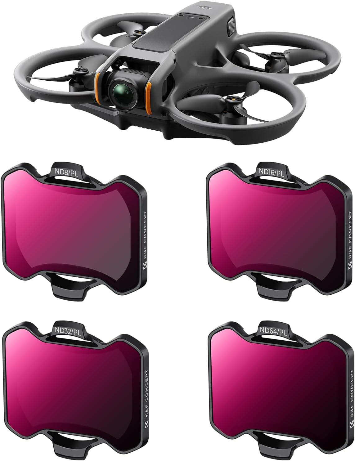 K&F Concept ND/PL Filter Set für DJI Avata 2 4er Pack 📷